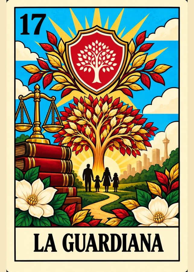 La Guardiana lotería card