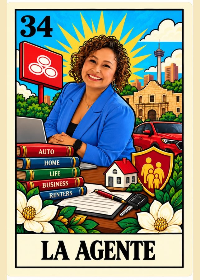 La Agente lotería card